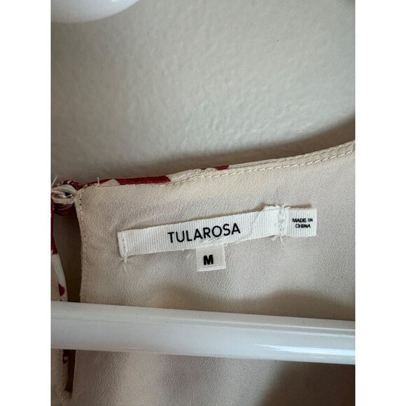 Tularosa x Revolve NWT Ashby Romper Cream + Red Florals Size Medium - Picture 6 of 14